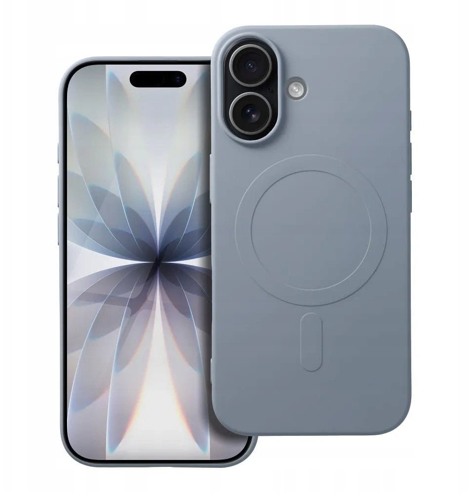 Futerał SILICONE MAG COVER big hole kompatybilny z MagSafe do IPHONE 17 jasny niebieski