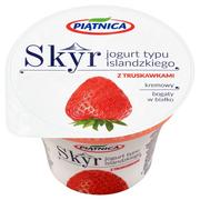 Kefiry, jogurty, maślanki - Piątnica Skyr Jogurt typu islandzkiego z truskawkami 150 g - miniaturka - grafika 1