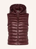 Kamizelki damskie - Tommy Hilfiger Kamizelka Pikowana Z Odpinanym Kapturem rot - TOMMY HILFIGER - miniaturka - grafika 1