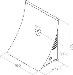 Elica NUAGE DRYWALL/F/75 - Okapy kuchenne - miniaturka - grafika 1