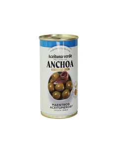 Oliwki MAESTROS ANCHOA puszka 4.2kg zielone bez pestki nadziewaną pastą z sardeli - Zdrowa żywność - miniaturka - grafika 1