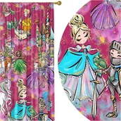 Firany i zasłony dla dzieci - Gotowe Zasłony Na Żabki 140x250 Zasłona Na Taśmie Do Pokoju Dziecięcego 189 - miniaturka - grafika 1