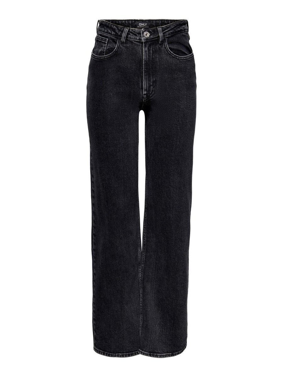 jeansy damskie only 15235241 juicy czarny denim