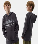 Bluzy dla chłopców - 4F BLUZA CHŁOPIĘCA DRESOWA SPORTOWA Z KAPTUREM DZIECIĘCA - miniaturka - grafika 1