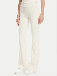 Guess Spodnie dresowe V5RB15 KCD02 Écru Regular Fit - Spodnie sportowe damskie - miniaturka - grafika 1