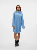 Sukienki - Vero Moda Sukienka dzianinowa w kolorze błękitnym - miniaturka - grafika 1