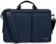 Torby na laptopy - Tech-Protect Torba na laptopa 17" na ramię, Defender Bag, granatowa - miniaturka - grafika 1
