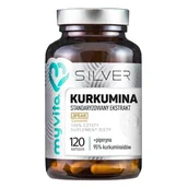 Przeziębienie i grypa - MYVITA SILVER 100% Kurkumina + Piperyna 120kaps. MyVita 21PRJKURP2 - miniaturka - grafika 1