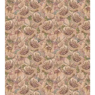 Fototapety - Fototapeta haftowany kwiatowy wzór brązowym,beżowymIstarego różu - 2.5 x 2.79 m - ESTAHOME - miniaturka - grafika 1