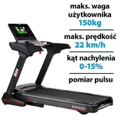Bieżnie - Bieżnia elektryczna BH FITNESS RS900 2940W 22km/h - miniaturka - grafika 1