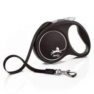 Smycze dla psów - flexi Black Design smycz taśmowa | M: do 25 kg| Dostawa i zwrot GRATIS od 99 zł - miniaturka - grafika 1