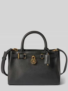 Torba z uchwytem z fakturowanej skóry bydlęcej - Torebki damskie Torba z uchwytem z fakturowanej skóry bydlęcej - Torebki damskie - miniaturka - grafika 1