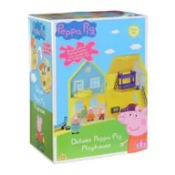 Figurki dla dzieci - Tm Toys Świnka Peppa Domek deluxe z 4 figurkami PEP04840 - miniaturka - grafika 1