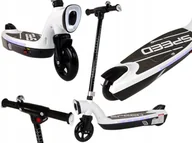 Hulajnogi elektryczne - Hulajnoga Elektryczna dla Dzieci 12V 11km/h do 50kg LED Biała - miniaturka - grafika 1