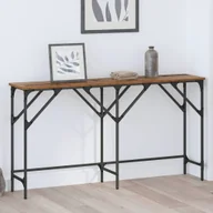 Konsole i sekretarzyki - vidaXL Konsola Stare drewno 140 x 29 x 75 cm Materiał drewnopochodny - miniaturka - grafika 1