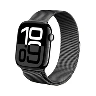 Akcesoria do smartwatchy - Crong Milano Steel - Pasek ze stali nierdzewnej do Apple Watch 38/40/41/42 mm (grafitowy) - miniaturka - grafika 1