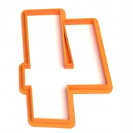 Formy do ciast - Foremka pierniczków Cyfra 4 Cyfry Cyferka Wykrawaczka - miniaturka - grafika 1