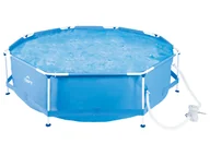 Baseny ogrodowe - CRIVIT Basen na stelażu metalowym, Ø 300 x wys. 76 cm, z pompą filtracyjną - miniaturka - grafika 1
