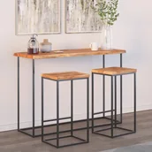 Blaty meblowe i parapety okienne - Blat do stołu, 140x40x2,5cm, drewno akacjowe, naturalna krawędź - miniaturka - grafika 1