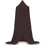 Firany i zasłony dla dzieci - Deryan Baldachim do pokoju dziecięcego 245 cm – w 5 kolorach – baldachim dla dziewczynki, chłopców i niemowląt – zasłona do łóżka z baldachimem – moskitiera na łóżko podwójne – baldachim – Canopy – Chestnut - miniaturka - grafika 1