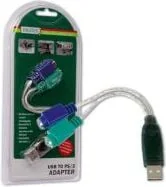 Adapter USB Digitus USB - PS/2 Biały ADA70118 - Adaptery i przejściówki - miniaturka - grafika 1