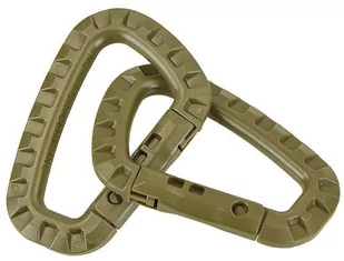 Mil-Tec Karabińczyki ABS Komplet 2 szt Coyote 15921005 - Akcesoria turystyczne - miniaturka - grafika 1