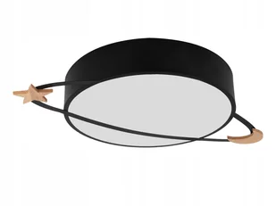 Lampa Plafon Moon Czarny Sufitowa Żyrandol Loft - Lampy sufitowe - miniaturka - grafika 1