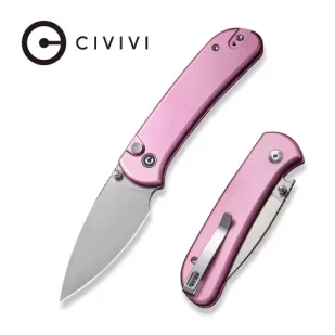 Nóż składany Civivi Qubit Pink Aluminum, Satin 14C28N (C22030E-5) - Noże - miniaturka - grafika 1