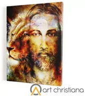 Ikony i obrazy sakralne - Obraz religijny Jezus-Lew Judy, płótno canvas - miniaturka - grafika 1