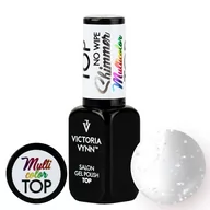 Lakiery hybrydowe - Victoria Vynn Gel Polish Top No Wipe Shimmer MULTICOLOR 8 ml 330784 - miniaturka - grafika 1
