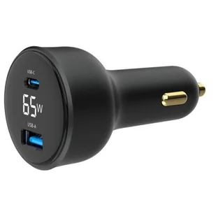 Ładowarka samochodowa GEMBIRD TA-UC-AC2PD65LCD-CAR-01 65 W Czarny - Ładowarki samochodowe - miniaturka - grafika 1