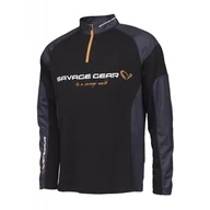 Inne akcesoria dla wędkarzy - Tournament Gear Shirt 1/2 zip XXL Black INK 73686 - miniaturka - grafika 1