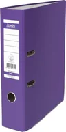 Segregatory - Segregator Bantex XXL dźwigniowy A4 80mm fioletowy 371849 - miniaturka - grafika 1