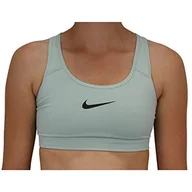 Biustonosze - Nike Swoosh damski biustonosz sportowy, Pistachio Frost/Black, L - miniaturka - grafika 1