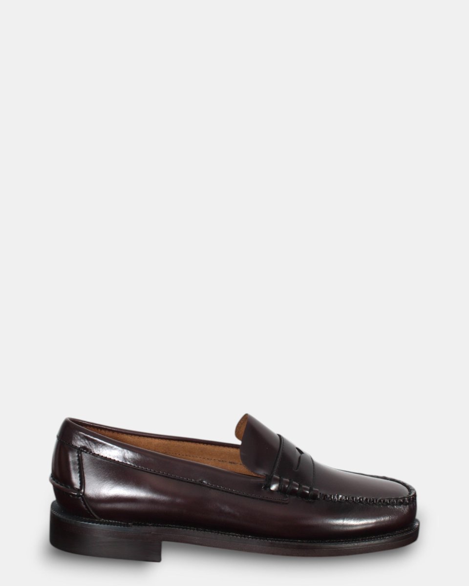 mocassino sebago mod. classic dan - 903 brown burgundy