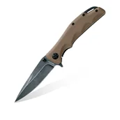 Noże - Nóż składany FOX Edge Mandatory Fun FE-025 Coyote Tan G10 by Russ Kommer - miniaturka - grafika 1