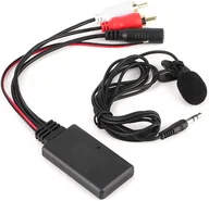 Akcesoria motoryzacyjne - Adapter Bluetooth Do Radia Aux Moduł Rca Mikrofon - miniaturka - grafika 1