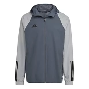 adidas męska kurtka Tiro 23 Competition All Weather Jacket, Team Onix/Team Light Grey, HU1320, rozmiar XLT - Kurtki męskie - miniaturka - grafika 1