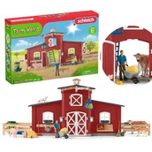 Figurki dla dzieci - Schleich Farm World - Duża stodoła ze zwierzętami i akcesoriami, zestaw figurek 3+ - miniaturka - grafika 1