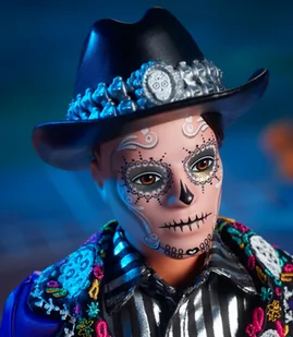 Lalka Barbie Mattel Signature Dia De Muertos Ken Lalka Kolekcjonerska 2023 HJX15 - Lalki dla dziewczynek - miniaturka - grafika 1