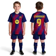 Piłka nożna - LEWANDOWSKI 9 Getry Strój piłkarski Barcelona zestaw 3w1 wzór 2026 - miniaturka - grafika 1
