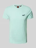 Koszulki męskie - T-shirt z wyhaftowanym logo - miniaturka - grafika 1
