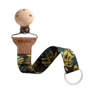 Tasiemka Zawieszka Do Smoczka Liście Akuku - Akcesoria do smoczków - miniaturka - grafika 1