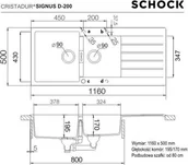 Zlewozmywaki - SCHOCK SIGNUS D-200 BRONZE (Cristadur) - miniaturka - grafika 1