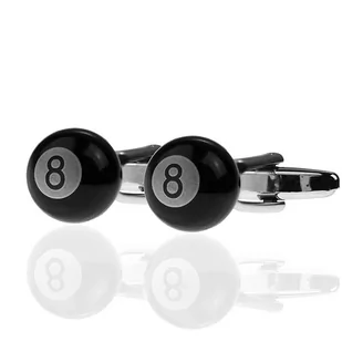 Spinki do mankietów tematyczne bile EM 37 - EM Men's Accessories - Spinki do mankietów i krawatów - miniaturka - grafika 1