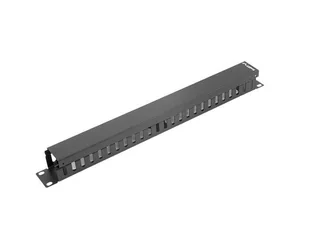 Lanberg Organizer kabli 19&quot 1U z zaślepką typ A czarny AK-1201-B - Akcesoria do szaf serwerowych - miniaturka - grafika 3