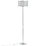 Lampy stojące - Shumee Lampa podłogowa Shumee Lampa podłogowa metalowa srebrna TENNA 69436 - miniaturka - grafika 1