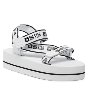 Sandały Big Star Shoes NN274A526 Biały - Sandały damskie - miniaturka - grafika 1