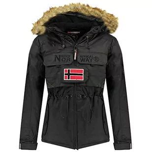 Geographical Norway Parka męska na ławkę, czarna, L, Azul Marino, S - Kurtki męskie - miniaturka - grafika 1