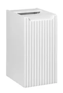 Szafki łazienkowe - Biała ryflowana szafka wisząca do łazienki A4-D60 - miniaturka - grafika 1